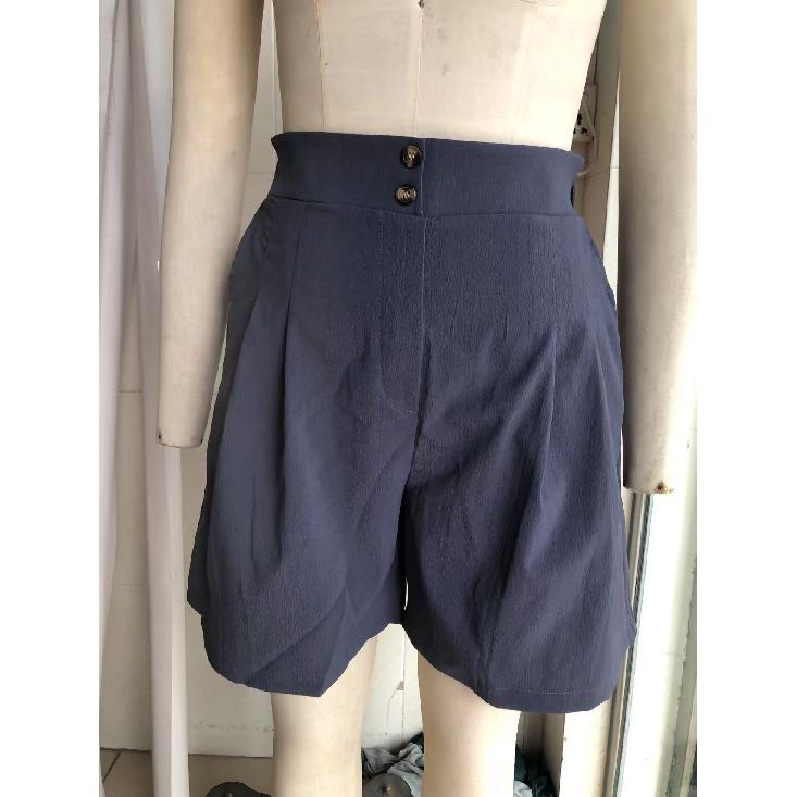 New Summer Loose Pants Wide-Leg Shorts Casual Women High-Waisted Knee - Length Shorts