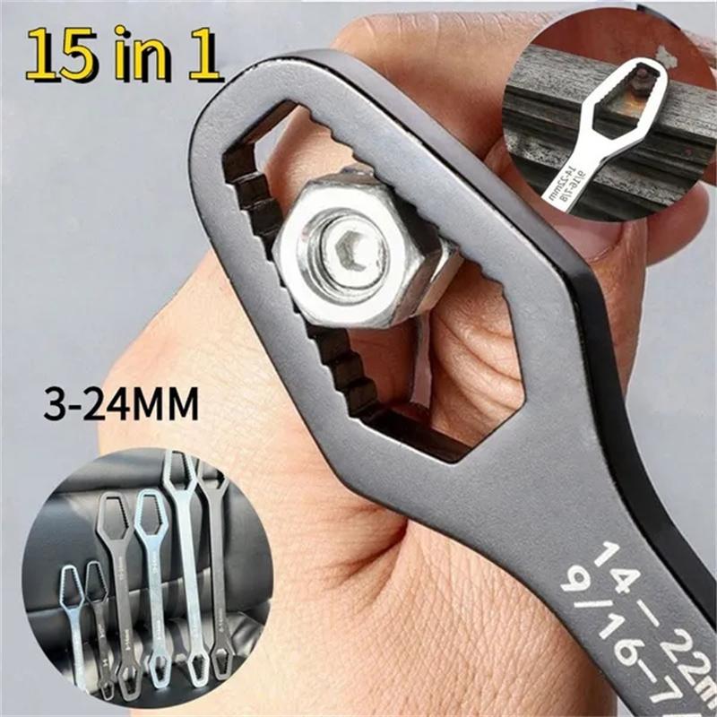 8-22mm Multifunktionaler Universal Drehmoment Torx Schraubenschlüssel Satz Metall Handwerkzeug Auto Fahrrad Reparaturwerkzeuge Doppelkopf arbeitssparend