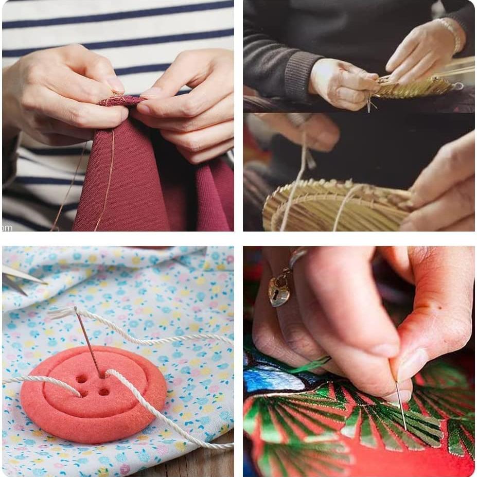 12/24/36Pcs Blind Needle Elderly Needle-side Hole Hand Household Sewing Stainless Steel Sewing Needless Threading Diy Jewelry