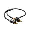 UGREEN RCA Cable 3.5mm (Female) - 2RCA (Male) Stereo Mini Plug Conversion Cable Multiple Shield Gold Plated Terminal Stereo Audio Cable RCA AUX/Speake