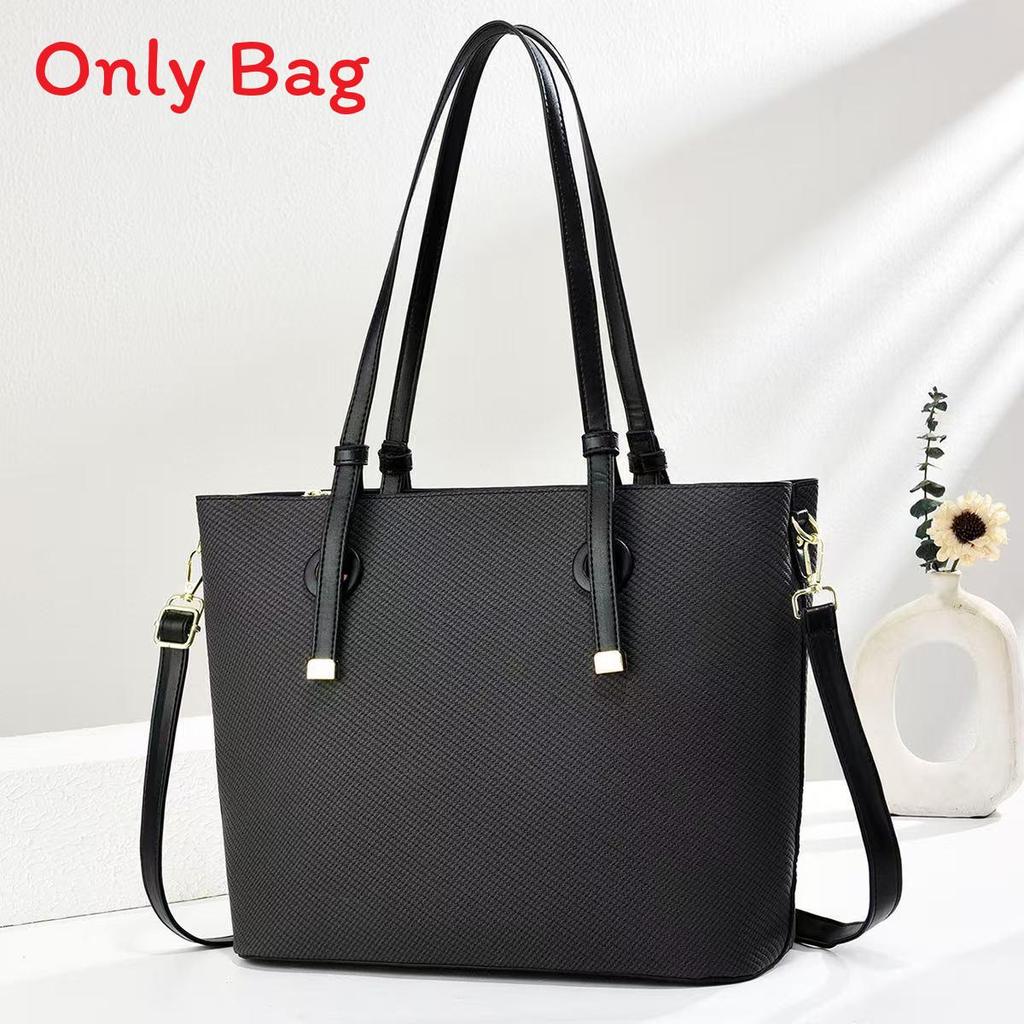 Borsa Tote Moderna in PVC da Donna con Grande Capacità e Chiusura a Zip Sicura per l'Uso Quotidiano
