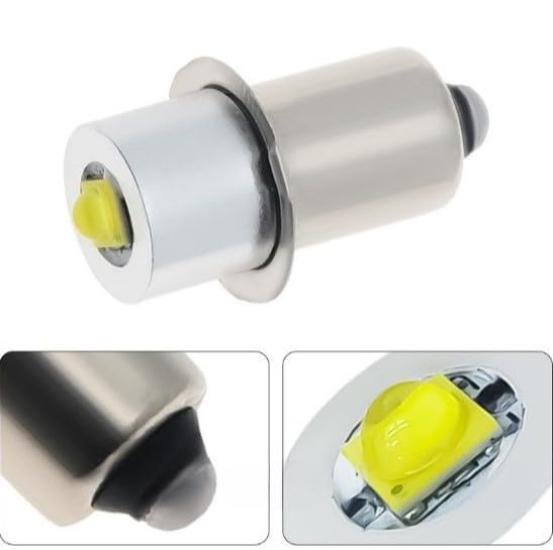 Bubulu Flashlight Bulb Replacement LED White 6V-24V (Set of 2)