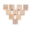 Blocos de Madeira Quadrados Naturais Cubos de Madeira para Artesanato DIY Artesanato em Madeira Feito à Mão Brinquedo Infantil Decoração para Casa