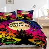 3pcs Halloween Decorations Duvet Cover Set -Includes 1 Duvet Cover and 2 Pillowcases, No Quilt Core, All-Season Home Decor  yy251111100