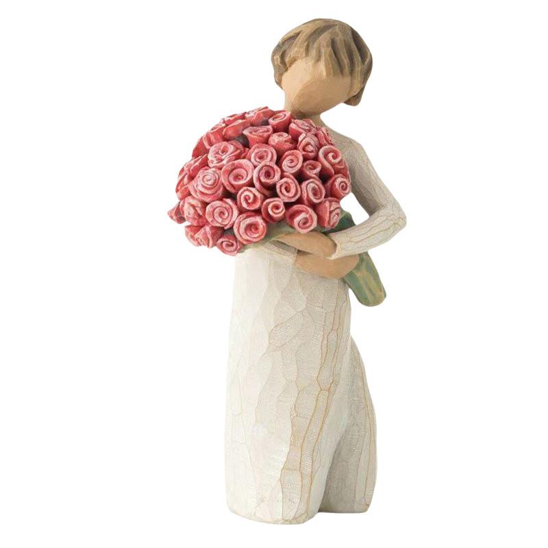 Romantic Family Themed Resin Craft Figurine For Home Decor Ideal For Valentine's Day Gift