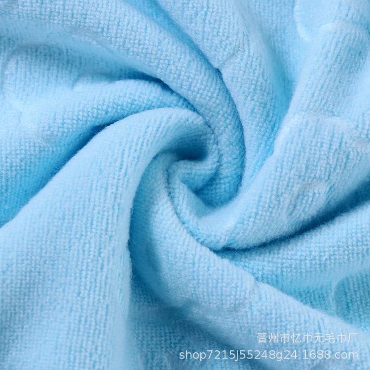 Microfiber Abraded and Embossed Cartoon Beach Towel, Adult and Child Absorbent Large Bath Towel