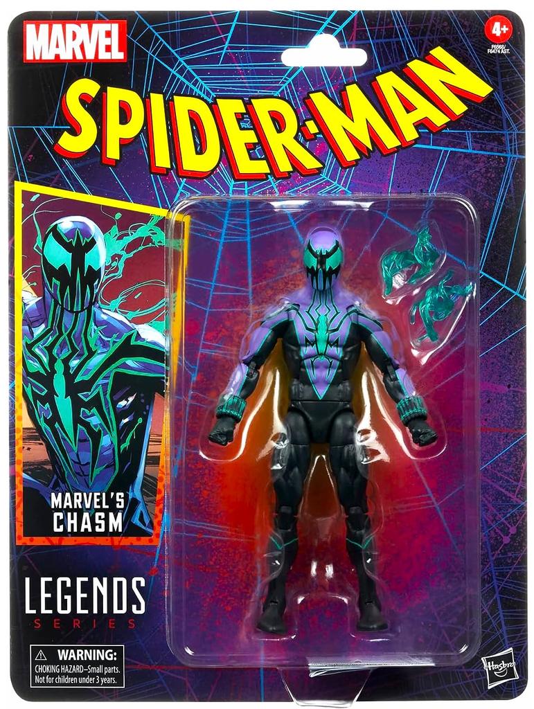 Hasbro Marvel Legends Retro Package 6 Inch Action Figure Chasm 2023 Legends ML CHASM Spider-Man [Item]