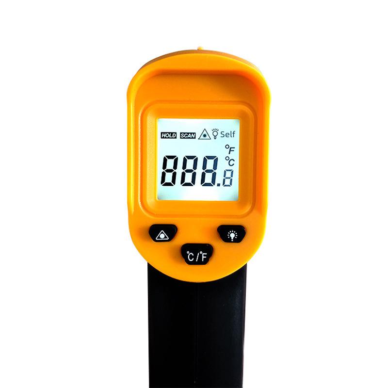 Termometru Infraroșu Pistol de Temperatură pentru Bucătărie, Ulei, Apă, Lapte, Grătar, Coacere și Măsurare Temperatură Înaltă.