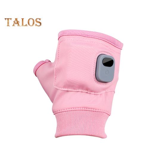 1 pár vyhřívaných rukavic bez prstů Rychlé zahřívání Trvalé teplo Nastavitelné dobíjecí elektrické vyhřívané jezdecké rukavice v plné barvě