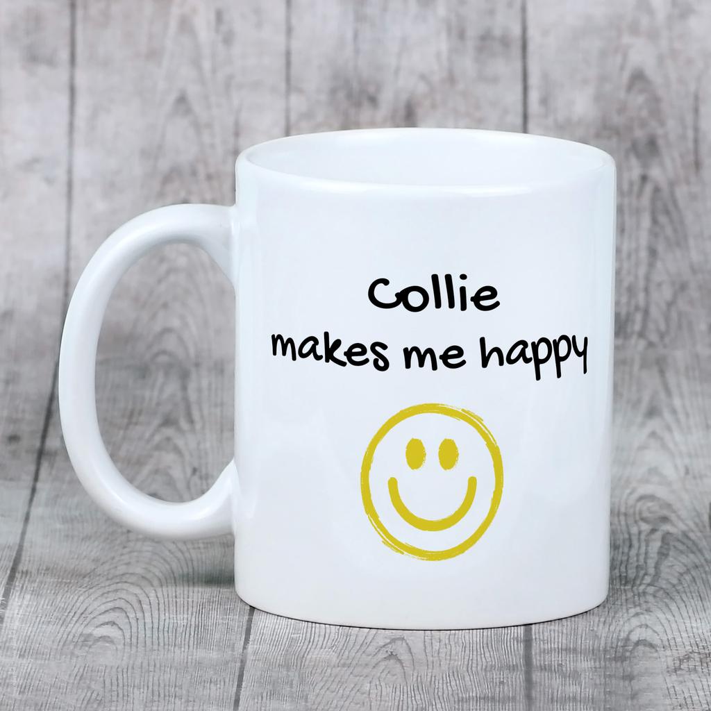 Collie Rough, Long-Haired Collie - cup with a dog, cheerful cup for a dog lover, personalized gift from the Art-Dog brand