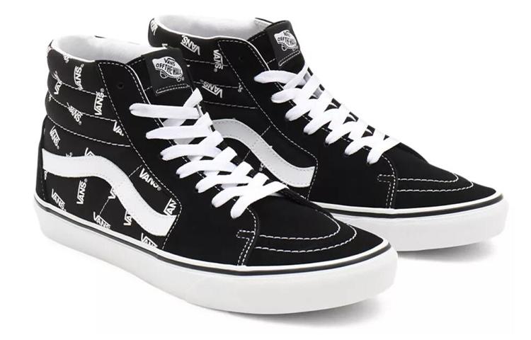 Sk8 Vans-Hi 'Sk8 Allover Logo - Black' VN0A32QGQW7