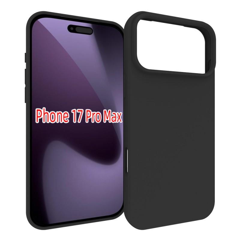 For iPhone 17 Pro Max TPU Case WANLONFENG MS Series Matte Back Cover with Tempered Glass (Big Hole Lens)