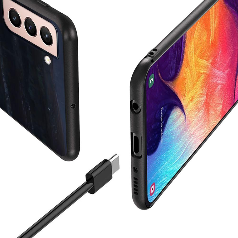 MIGRATION Case for Samsung Galaxy S23 S21 S22 S20 FE S9 S10 S24 Ultra S10e S9 Plus Soft Black TPU Phone Cover Bumper