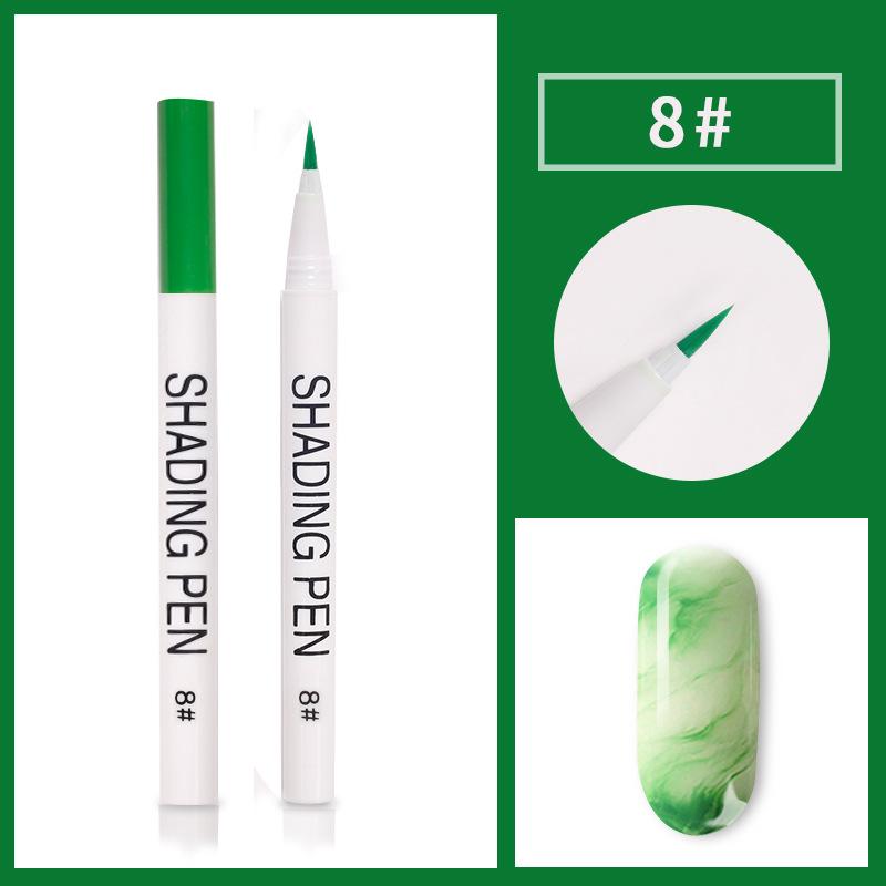 Nail Art Pen Blooming UV Gel Nail Smudge Ink Drawing Pen Marbling Manicure Abstract Painting Brush Nail DIY Tool