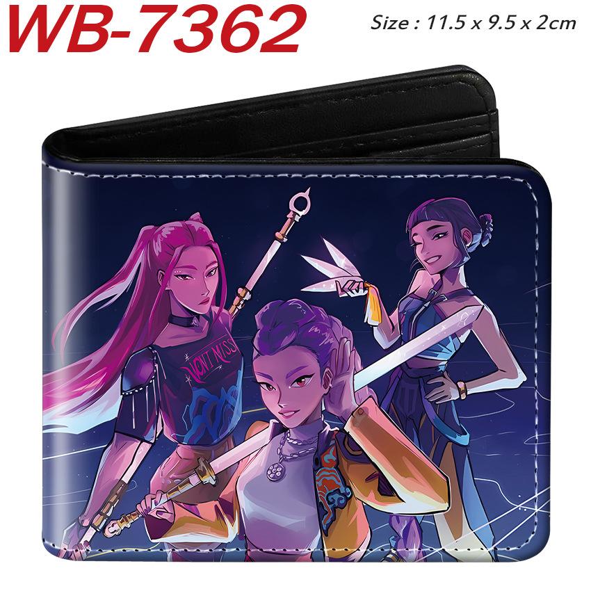 K-Pop Demon Hunters Pu Leather Two-fold Short Wallet and Practical
