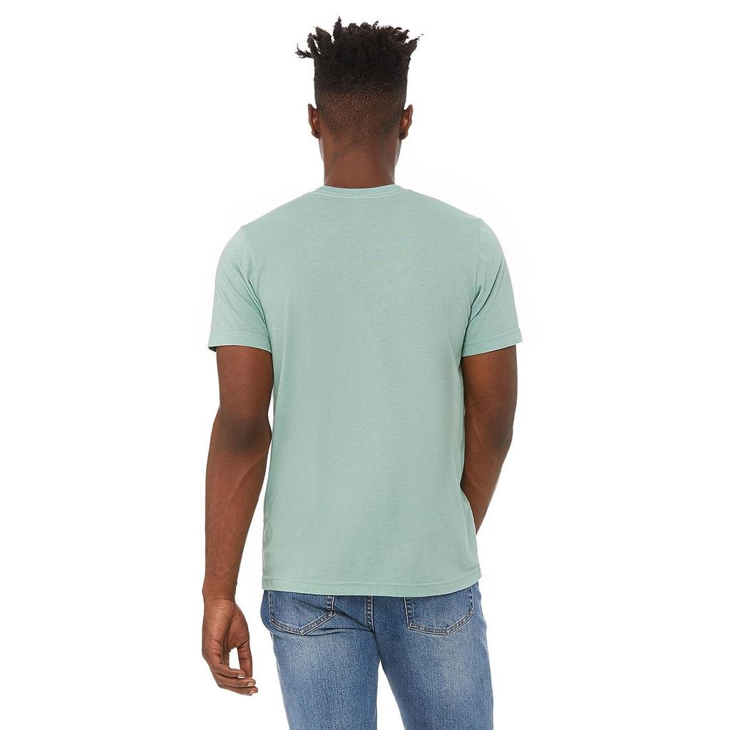 Canvas Mens Triblend Crew Neck Plain Short Sleeve T-Shirt