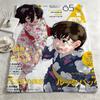 anime LLook Backk Throw Warm Soft Flannel Blanket Multiuse for Sofa Bed Camping Travel Nap