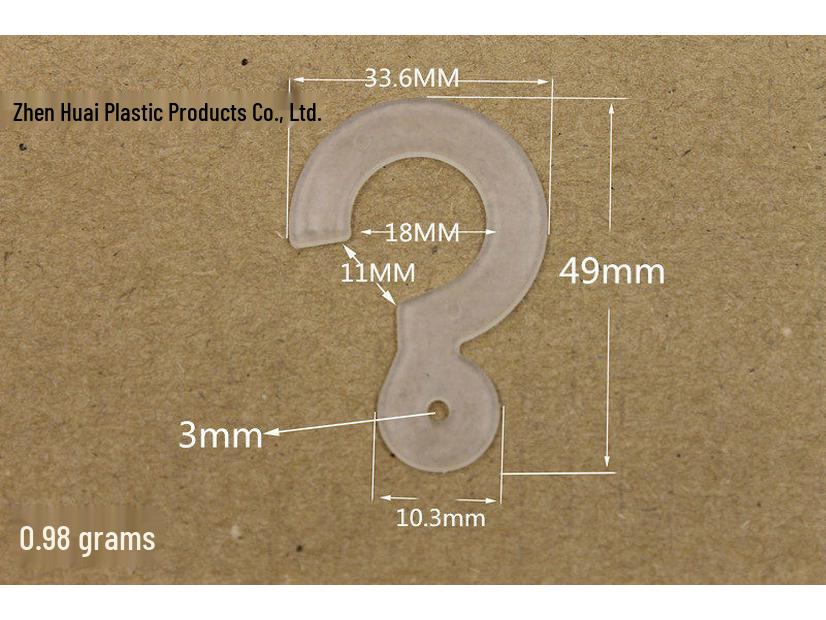 Plastic Hanging Hook - Question Mark Shape, PP Hat Hook Accessory