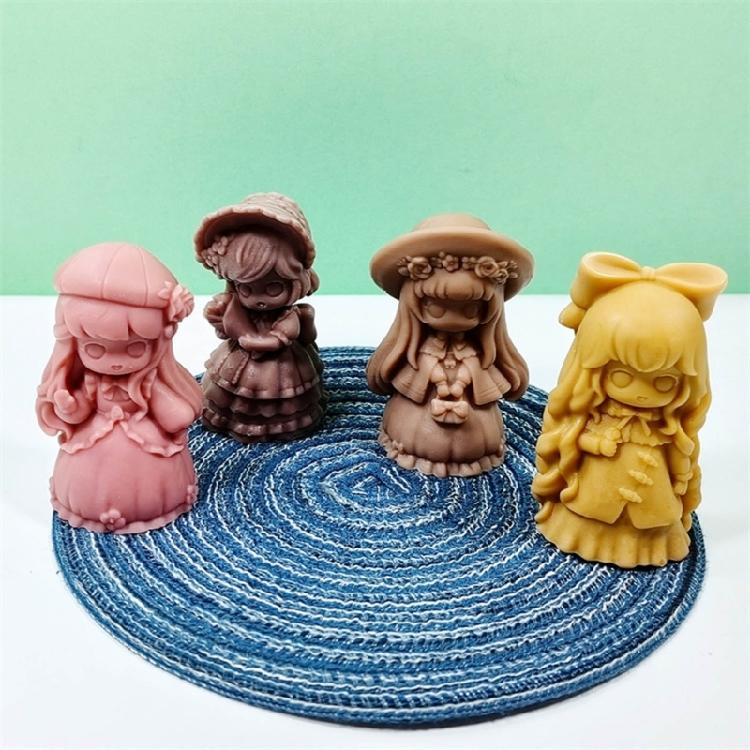 3D Girl Silicone Candle Mold DIY Aromatherapy Gypsum Crystal Epoxy Resin Molds