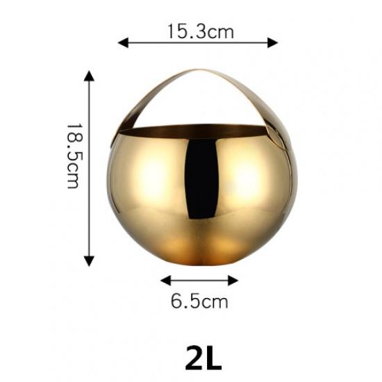 Golden Ice Bucket Creative Whisky Pivo Led Bucket Bar Nářadí na víno Nápoje Chladnička na víno Přenosná lednice na pivo držák na víno led