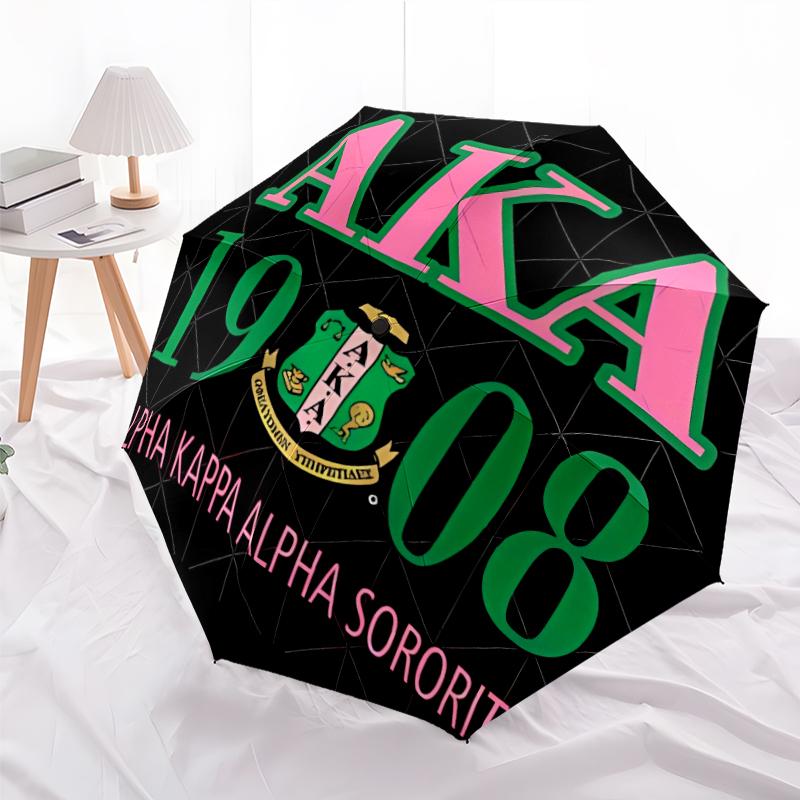 Printed AKA Logo5-Printed Folding Umbrella,Outdoor,Leisure,And Travel Umbrella,Durable Umbrella Fabric,Birthday And Holiday Gift