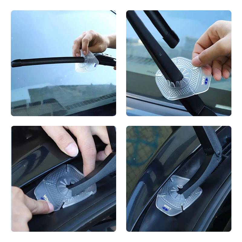 Car Windshield Wiper Hole Protector Silicone Material Dustproof For Lada Priora Sedan Sport Kalina Largus Vaz Samara 2110