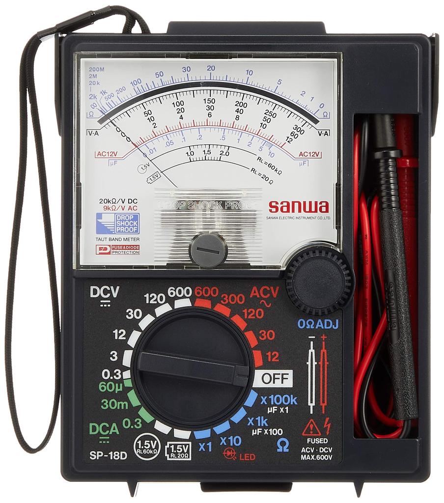 SANWA Analog Multimeter SP18D-P (Blister Pack)