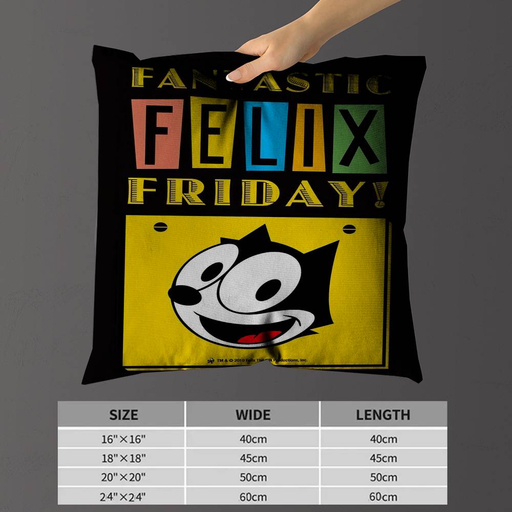 

FFelix the Cat Personalized Pillow Cover Kids Bedroom Wild Party Decor Pillowcase kid Birthday shower Gift 30x30 cm