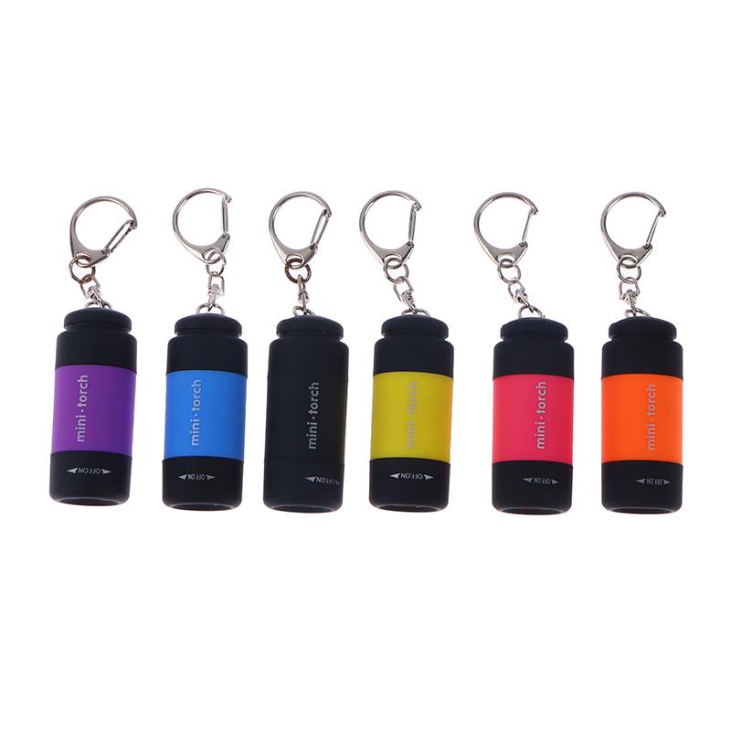 Travel Outdoor Portable Children'S Flashlight Small Keychain Light Usb Charging Flashlight Strong Led