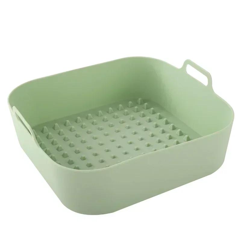 Reusable Airfryer Pan Liner Accessories Silicone Air Fryers Oven Baking Tray Pizza Chicken Airfryer Non-stick Silicone Mould