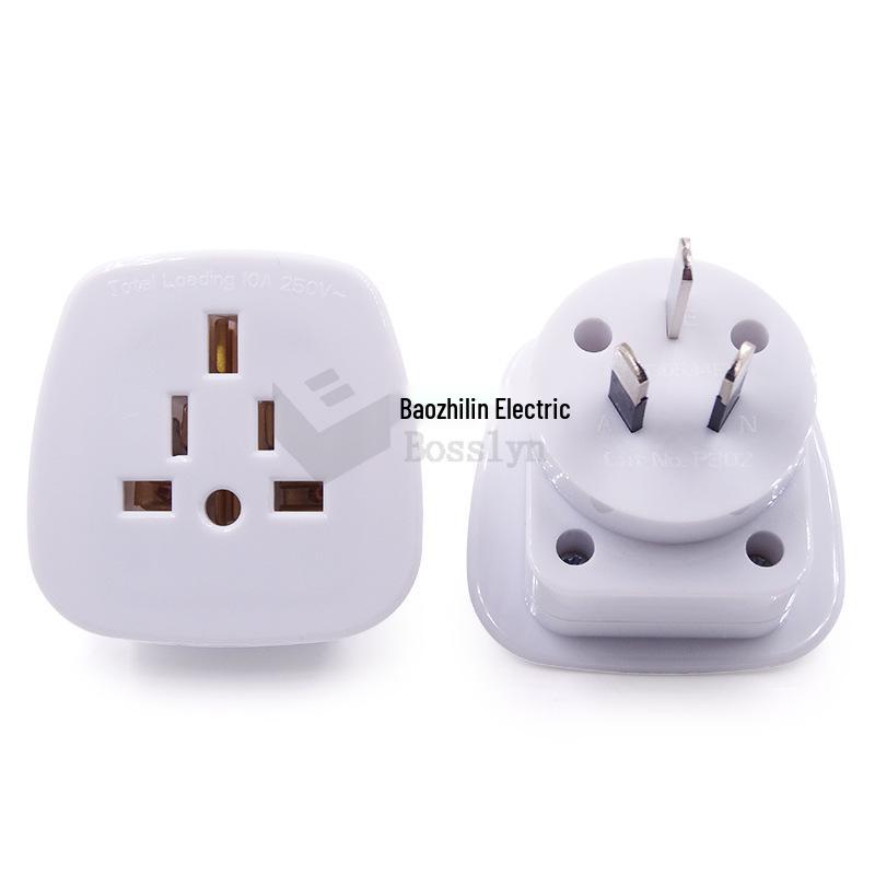 SAA Standard Adapter: NZ/AU Style Conversion Plug for US/UK to Australian Plug White