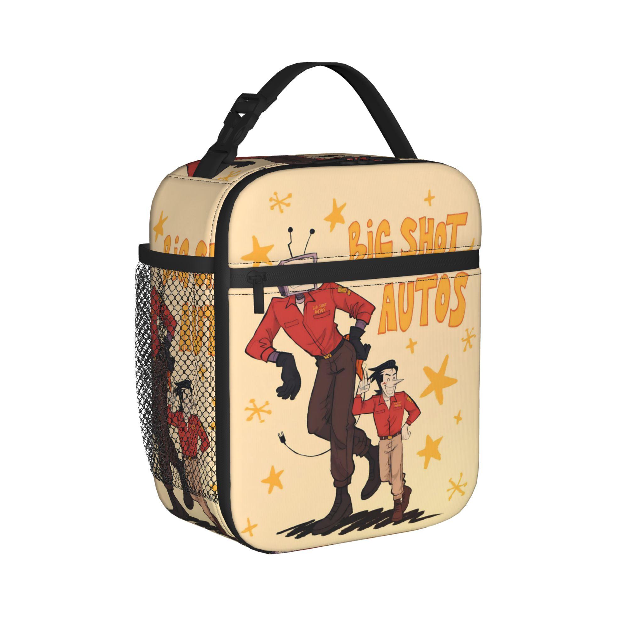 Deltarunes Tenna Jeu Sac à Déjeuner Isotherme Grand Contenant Repas Sac Thermique Sac Fourre-tout Boîte à Lunch Bureau Voyage Sacs de Rangement Alimentaire One Size