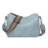 This Stylish Solid-color Design Is Simple and Fashionable. It's A Single-shoulder Wide-strap Crossbody Bag for Women