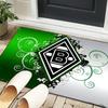 1PC rug Green And Silver Abstract Carpet, Chair Rug,Area Rug for Office Bedroom living rooms bedroom, Doormat decor Christmas fan gifts