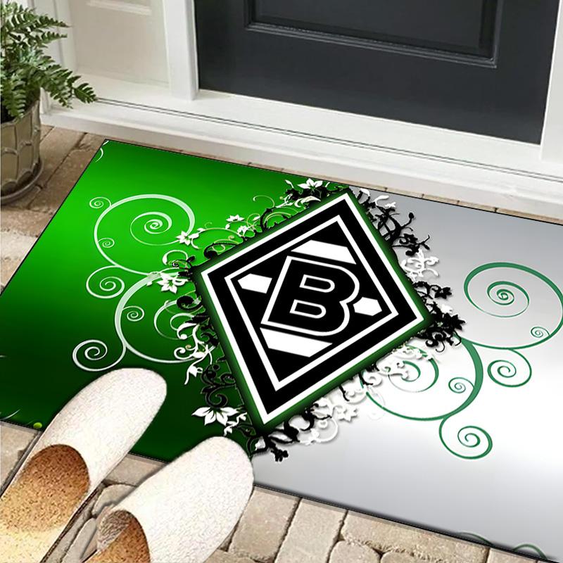 1PC rug Green And Silver Abstract Carpet, Chair Rug,Area Rug for Office Bedroom living rooms bedroom, Doormat decor Christmas fan gifts