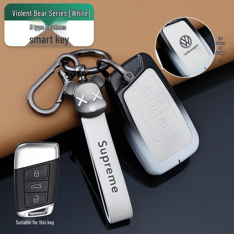 Volkswagen Key Cover for Passat, Sagitar, Lavida, Magotan, Tayron, Tharu, Teramont, Bora Models - Unisex Shell Buckle