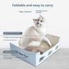 Disposable Cat Litter Box PP Waterproof Cat Toilet Oversized Folding Cat Portable Outdoor Temporary Car Box Cat Toilet Special