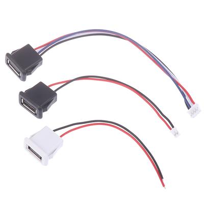 Usb 2.0 Female Power Jack Konektor USB 2.0 nabíjecího portu s kabelem USB nabíječka s Ph2.0