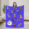 Totals Dramas Blanket Animated Sitcom Wool Throw Blankets Airplane Travel Portable Ultra-Soft Warm Bedspreads