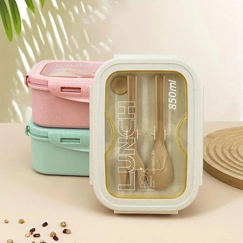 1 Portable Microwave Lunch Box Healthy BPA-free Bento Box Kitchen Food Container Lunch Box Home Accessories