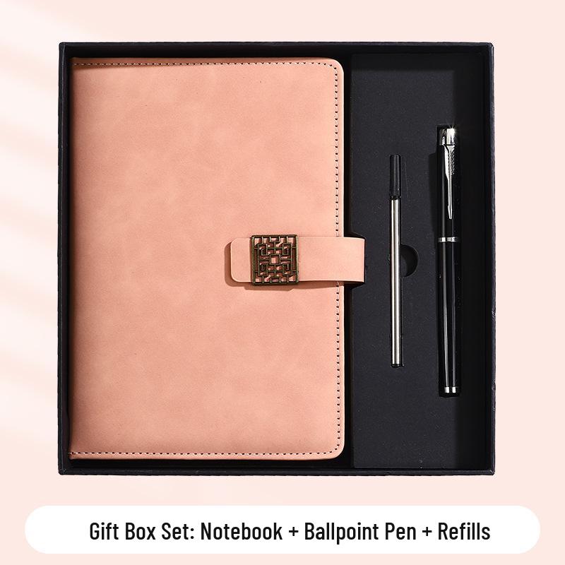 A5 Business Office Snap Button Notebook with Custom LOGO for Meetings