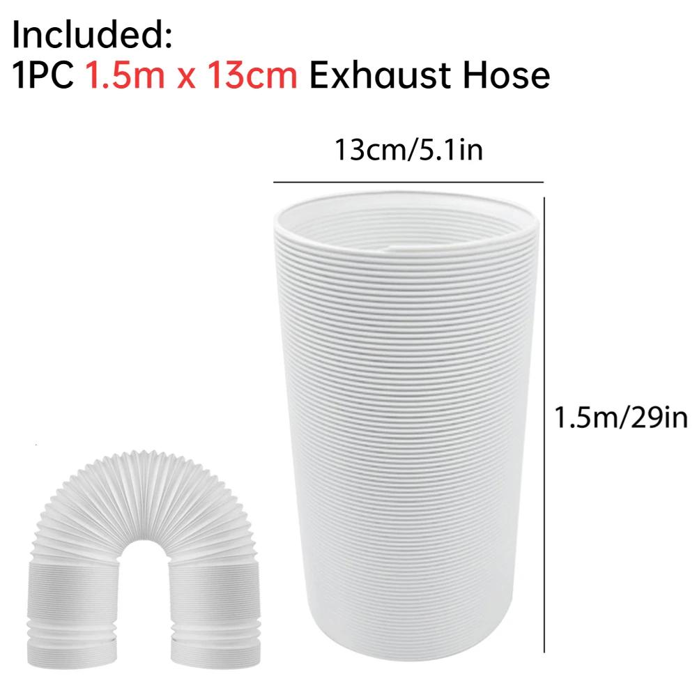 Air Conditioner Window Vent Exhaust Hose Lightweight Duct Extension Pipe Slide Plate Tube Connector Air Conditioning Wind Shield