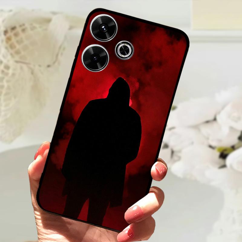 For Xiaomi Redmi 13 Case Fashion Painting Matte Cover Soft Silicone TPU Phone Case For Xiaomi Poco M6 4G Shockproof Shell Fundas