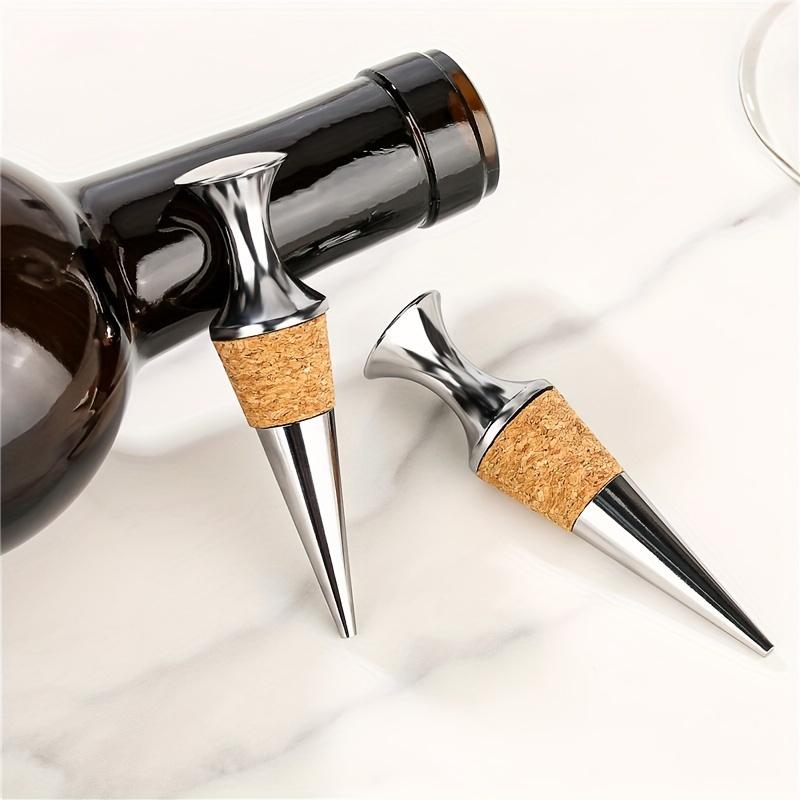 1Pc red wine cork wine bottle cork fresh-keeping plug sealing plug flat head non-leaking wine set