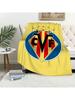 V-Villarreal Club De F-Futbol Football Blanket Blanket For Couch Sofa Travel Home Hiking Picni Bed Beding Flannel Blanket Gift