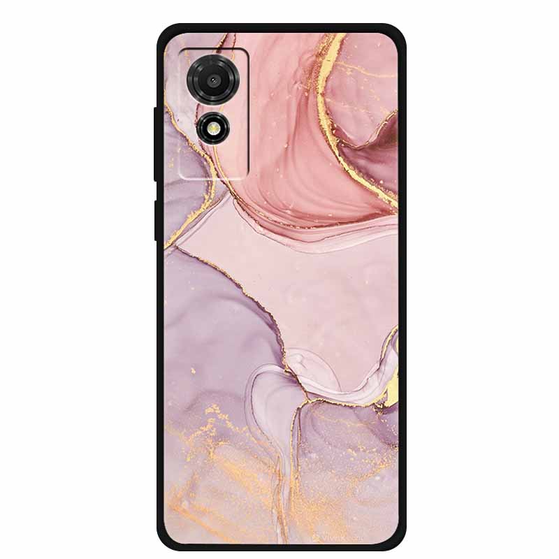 Etui na TCL 501 2024 Miękkie Etui Silikonowy Tylny Pokrowiec na TCL T433D Ochronna Obudowa Etui na TCL 501 Etui Kreskówkowe Zwierzątko TCL501
