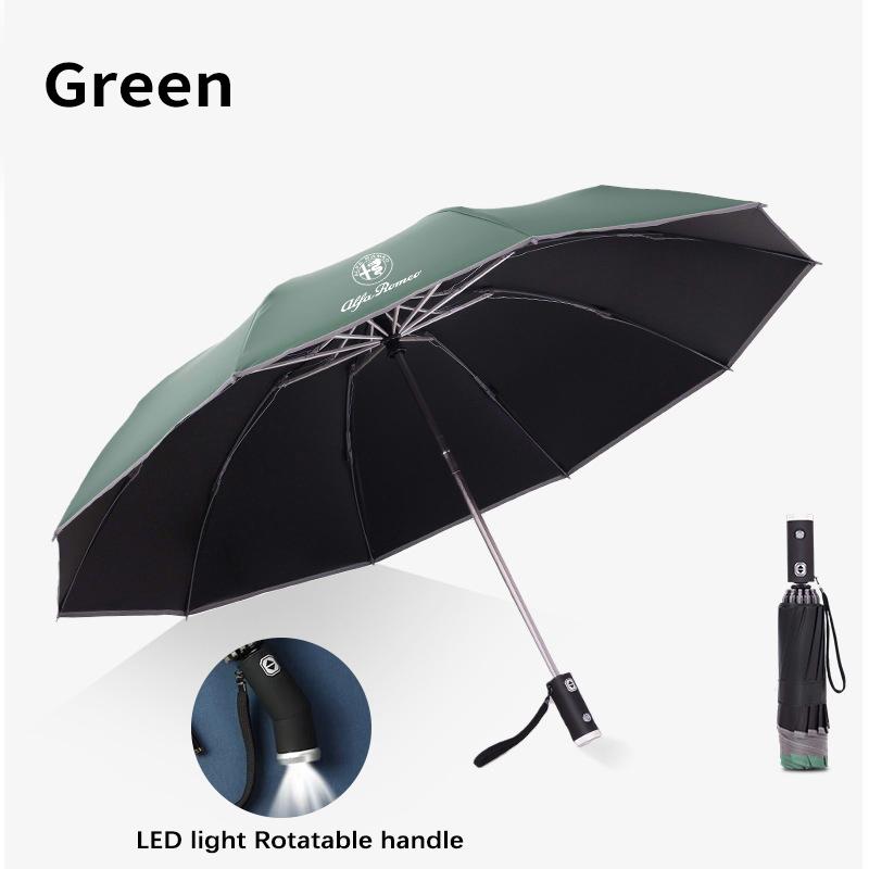 NPSBC1 For Alfa Romeo Car Automatic Folding Windproof UV Sunshade Umbrella Alfa Romeo GT 147 156 159 166 Giulia Tonale Stelvio Giuliett