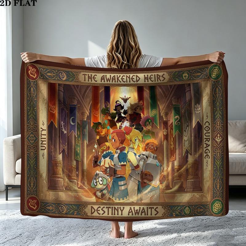 Dragon Striker Print Flannel Blanket High Quality Warm Comfortable Cover for All Seasons Perfect for Gifts Home Decor