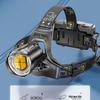 Ultra-Powerful Waterproof P70 Headlamp with Mobile Charging for Outdoor, Hiking, Construction