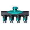 4way Duty Heavy Garden Hose To Hose Connector Garden Water Tap Valve Splitter